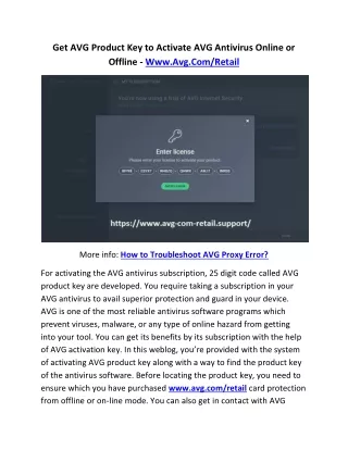 get avg product key to activate avg antivirus