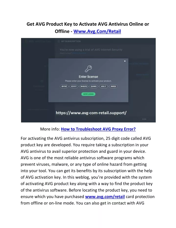 get avg product key to activate avg antivirus