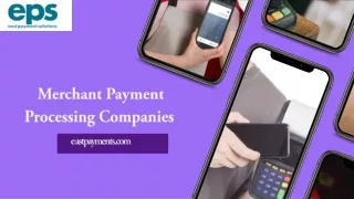 Merchant payment processing companies