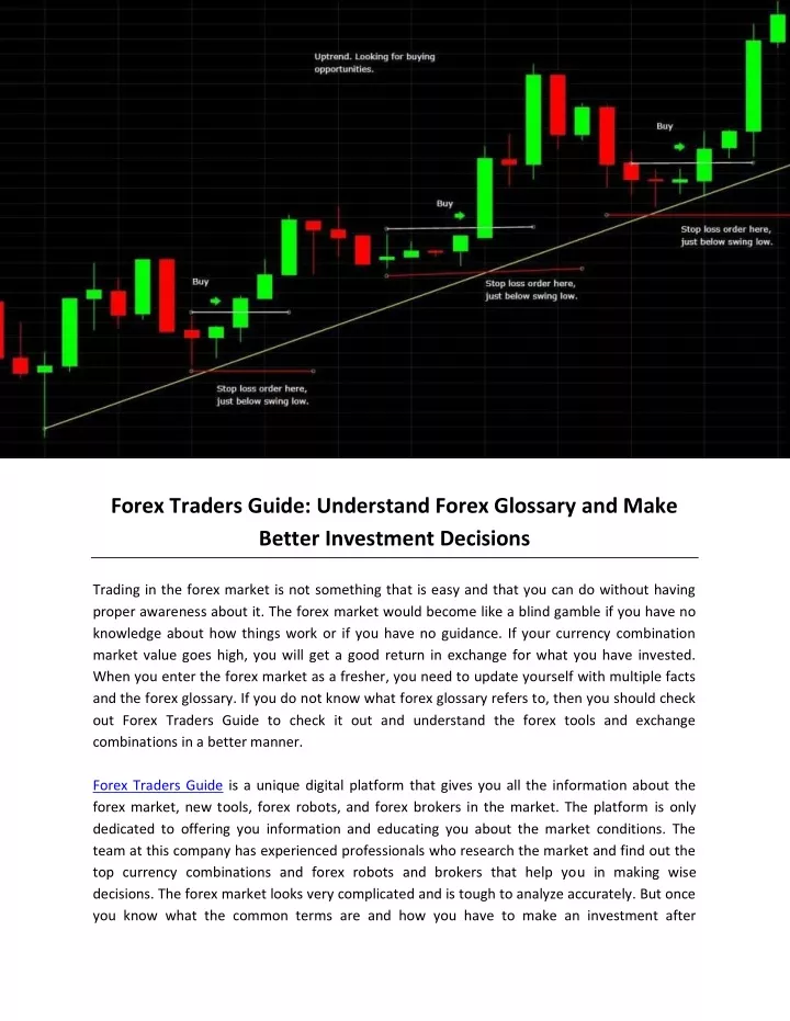 forex traders guide understand forex glossary