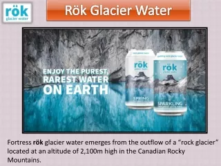 Rök Glacier Water- What is Glacier Water?