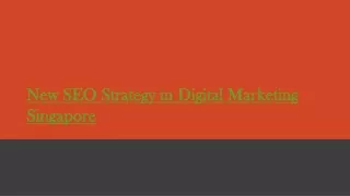 new seo strategy in digital marketing singapore