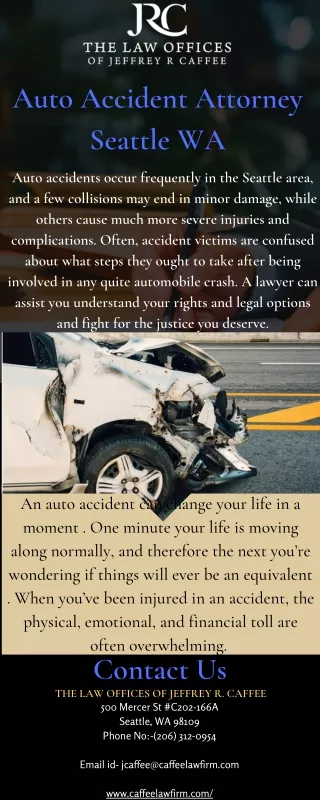 Auto Accident Attorney Seattle WA