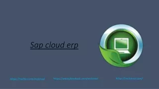 sap cloud erp