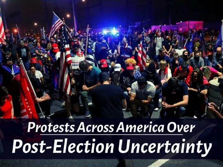 protests across america over post election uncertainty