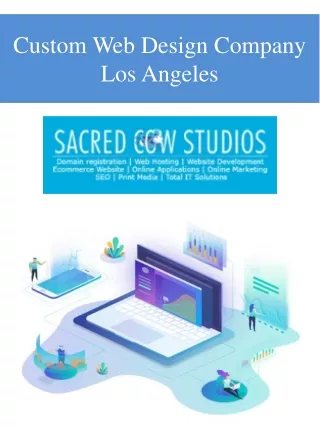 Custom Web Design Company Los Angeles