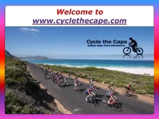 What to Expect During Cycling in Cape Town