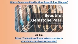 which gemstone pearl is more beautiful for women