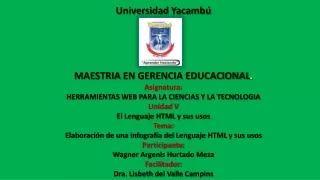 El lenguaje HTML y sus usos