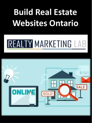 Build Real Estate Websites Ontario