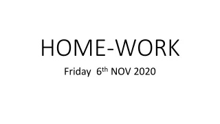 home work