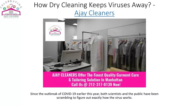 how dry cleaning keeps viruses away ajay cleaners