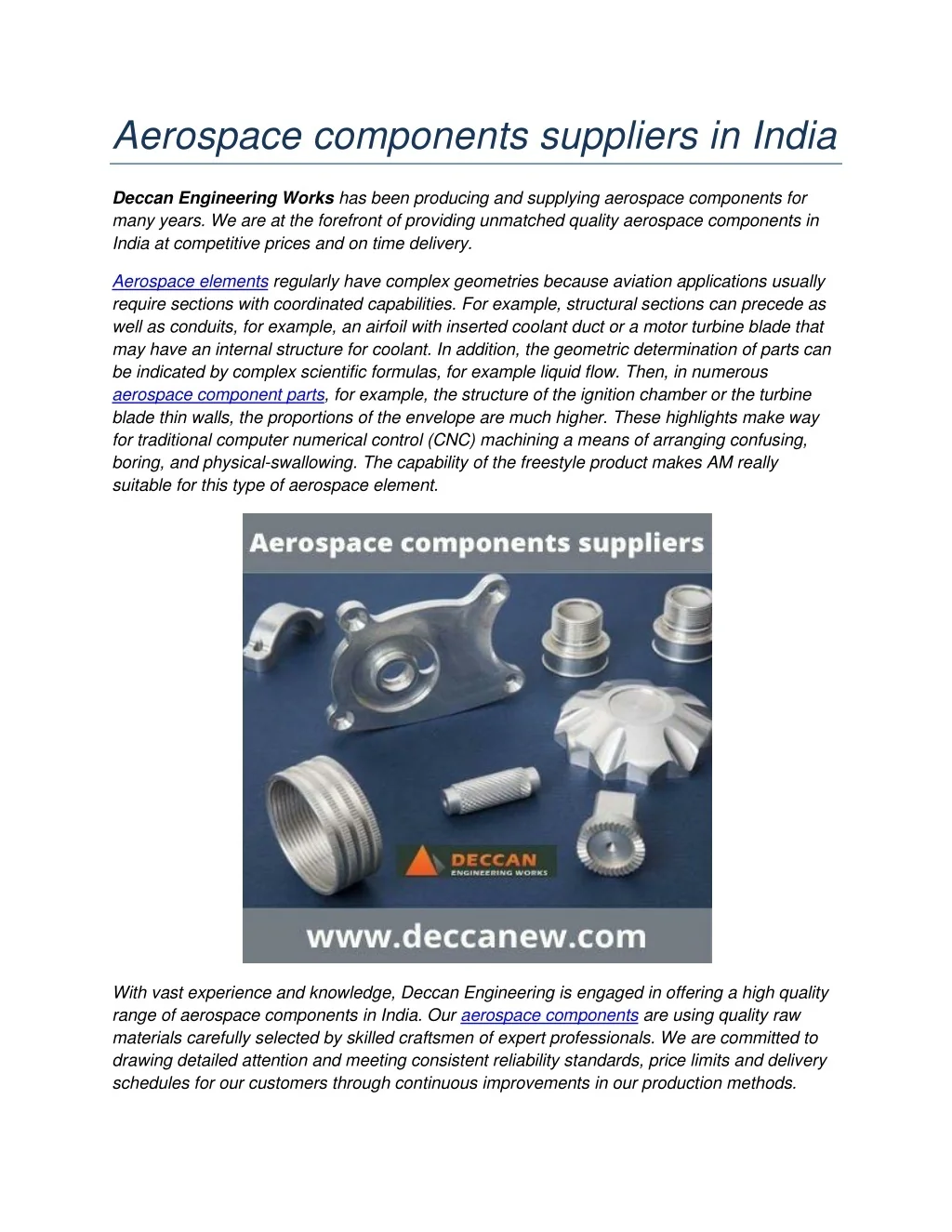 PPT - Aerospace components suppliers in India PowerPoint Presentation ...