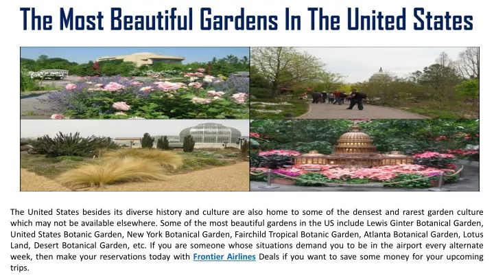the most beautiful gardens in the united states
