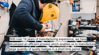 with over 19 years of manufacturing experience