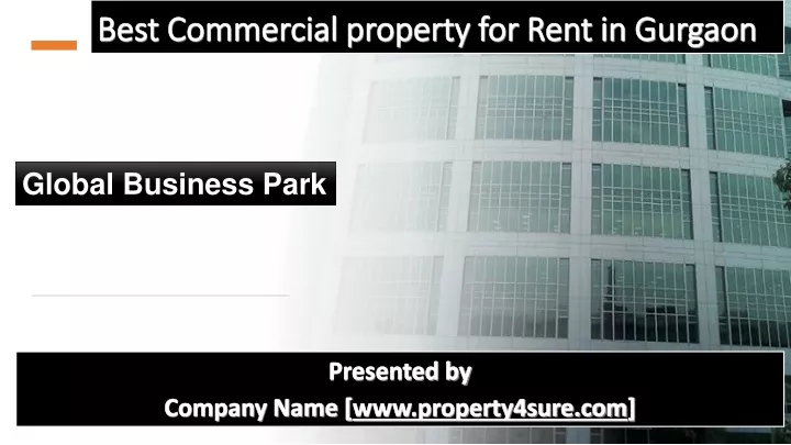best commercial property for rent in gurgaon