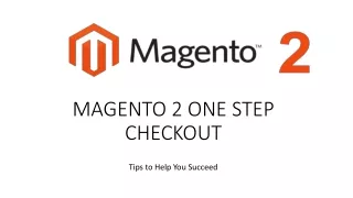 magento 2 one step checkout