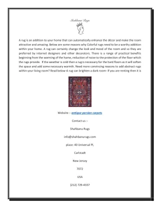 a rug is an addition to your home that