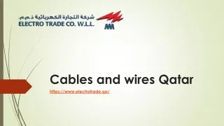 cables and wires qatar