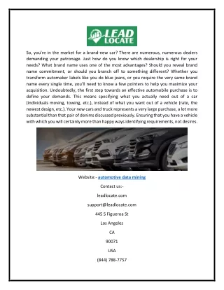 so you re in the market for a brand new car there