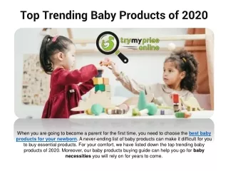 Top Trending Baby Products of 2020