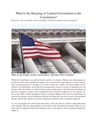 what is the meaning of limited government