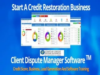 Software for Credit Repair
