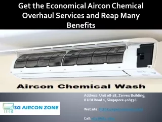 Get the Economical Aircon Chemical Overhaul Services and Reap Many Benefits in Summer Days