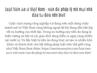 Luật tiền ảo ở Việt Nam - vấn đề pháp lý mà mọi nhà đầu tư đều nên biết