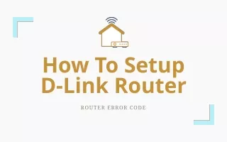 how to setup d link router