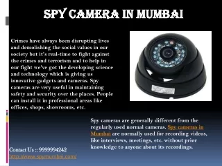 spy camera in Mumbai