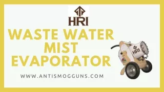 wast e water mist evaporator
