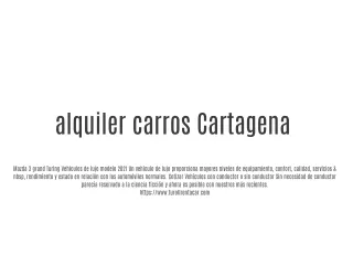 alquiler carros Cartagena