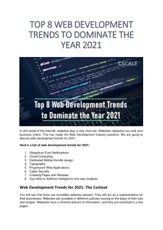 top 8 web development top 8 web development