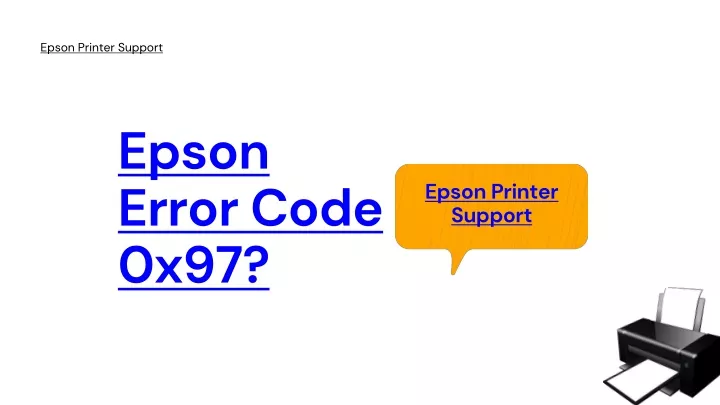 epson printer support