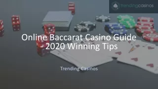Online Baccarat Casino Winning Guide