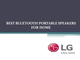 BEST BLUETOOTH PORTABLE SPEAKERS FOR HOME AND PARTIES