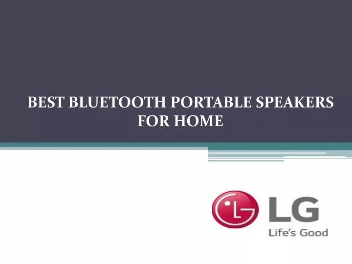 best bluetooth portable speakers for home