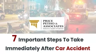 7 important steps to take immediately after
