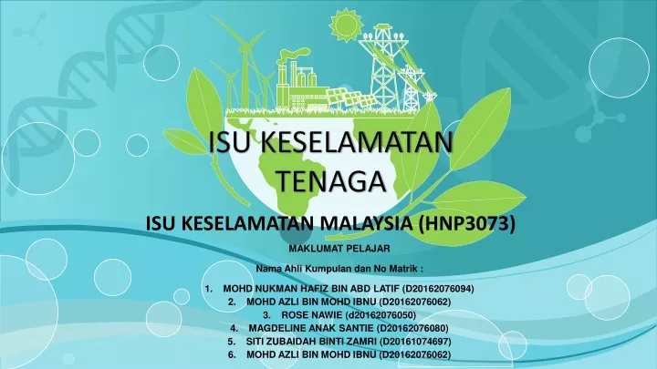 isu keselamatan tenaga