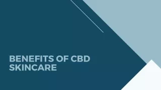 benefits of cbd skincare