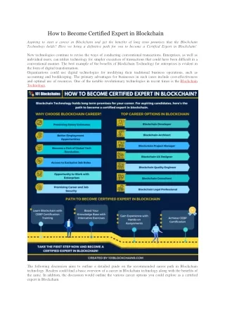how to become certified expert in blockchain