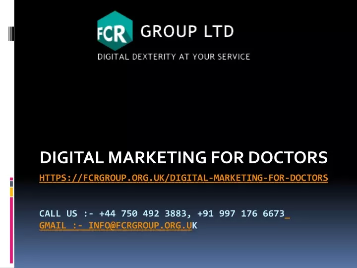 digital marketing for doctors