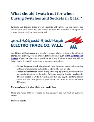 what should i watch out for when buying switches