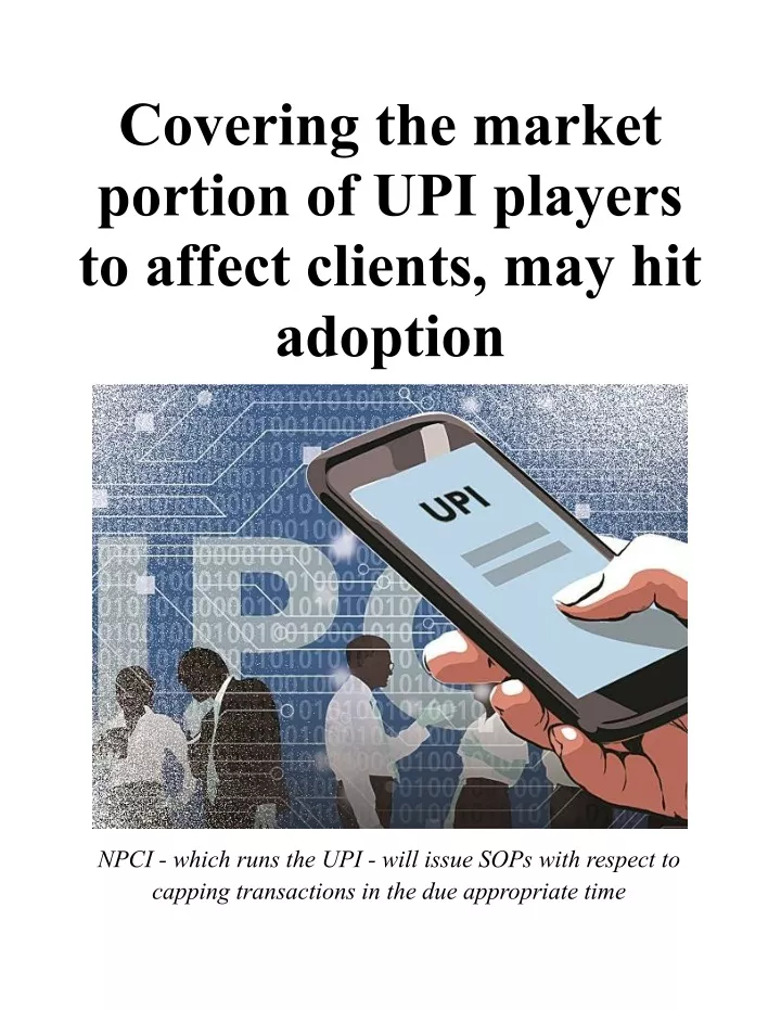 covering the market portion of upi players