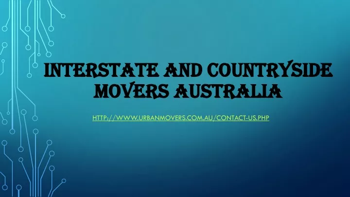 interstate and countryside movers australia