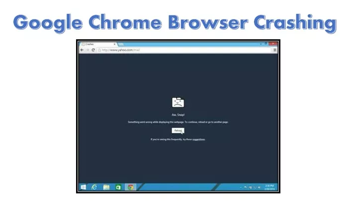 google chrome browser crashing