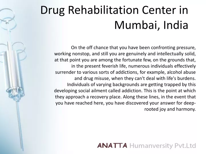 drug rehabilitation center in mumbai india