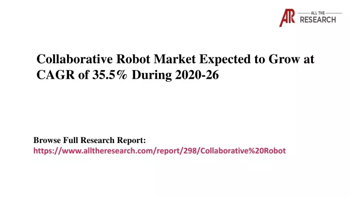 collaborative robot market expected to grow