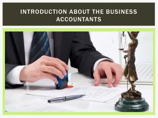 Introduction about the Business Accountants